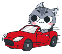 C-A-T : Silver Cat sticker #10163220