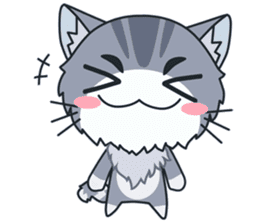 C-A-T : Silver Cat sticker #10163222