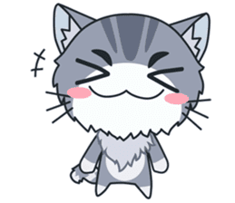 C-A-T : Silver Cat sticker #10163222