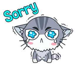 C-A-T : Silver Cat sticker #10163223