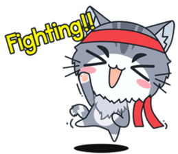 C-A-T : Silver Cat sticker #10163224