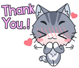 C-A-T : Silver Cat sticker #10163226