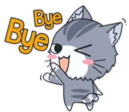 C-A-T : Silver Cat sticker #10163228