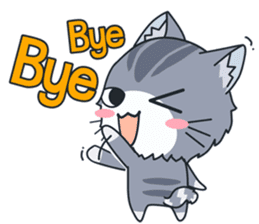 C-A-T : Silver Cat sticker #10163228