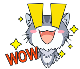 C-A-T : Silver Cat sticker #10163229