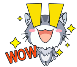 C-A-T : Silver Cat sticker #10163229
