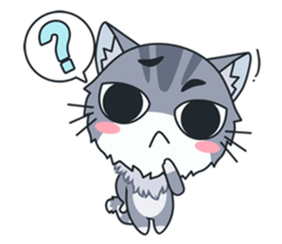 C-A-T : Silver Cat sticker #10163231