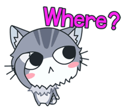 C-A-T : Silver Cat sticker #10163232