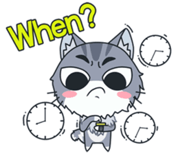 C-A-T : Silver Cat sticker #10163233