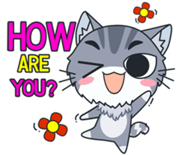 C-A-T : Silver Cat sticker #10163235