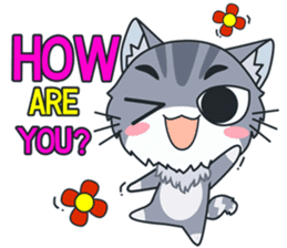C-A-T : Silver Cat sticker #10163235