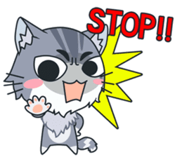 C-A-T : Silver Cat sticker #10163236