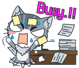 C-A-T : Silver Cat sticker #10163237