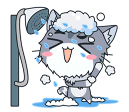 C-A-T : Silver Cat sticker #10163238