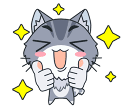 C-A-T : Silver Cat sticker #10163243