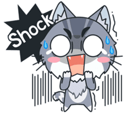 C-A-T : Silver Cat sticker #10163246