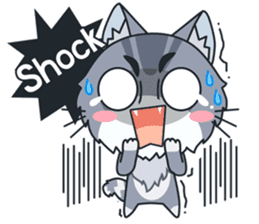 C-A-T : Silver Cat sticker #10163246