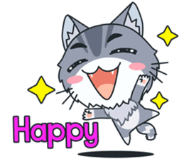 C-A-T : Silver Cat sticker #10163247