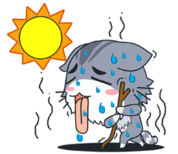 C-A-T : Silver Cat sticker #10163248