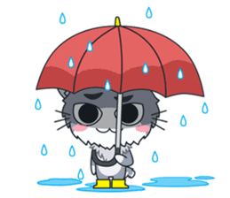 C-A-T : Silver Cat sticker #10163250