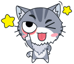 C-A-T : Silver Cat sticker #10163251