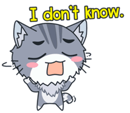 C-A-T : Silver Cat sticker #10163252