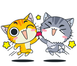 C-A-T : Silver Cat sticker #10163253