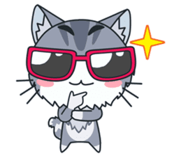 C-A-T : Silver Cat sticker #10163254