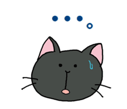 Sticker of an expressive cat2 Polite sticker #10163364