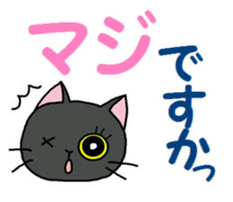 Sticker of an expressive cat2 Polite sticker #10163365