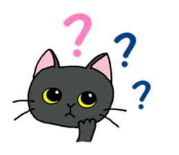 Sticker of an expressive cat2 Polite sticker #10163374