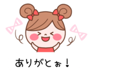 The balloon of the Girl1 sticker #10164299