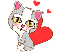 Mimi Cute cat sticker #10164577