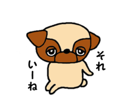 Pug Pug Dog sticker #10165357