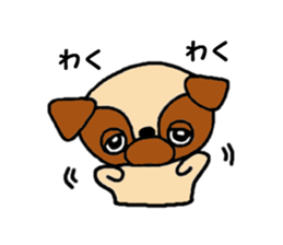 Pug Pug Dog sticker #10165359