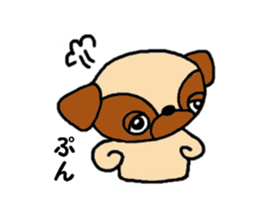 Pug Pug Dog sticker #10165372