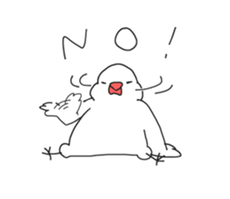 open leg Java sparrow sticker #10165579