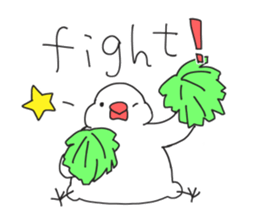 open leg Java sparrow sticker #10165586