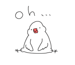 open leg Java sparrow sticker #10165596