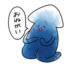 Squid stamp sticker #10165704