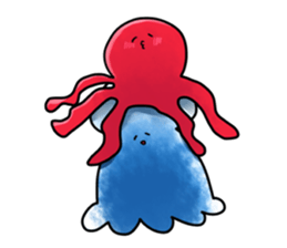 Squid stamp sticker #10165717