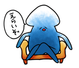 Squid stamp sticker #10165724