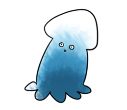 Squid stamp sticker #10165731