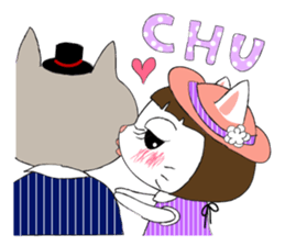 Cute and stylish cat Shirasu sticker #10165911
