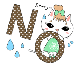 Cute and stylish cat Shirasu sticker #10165929