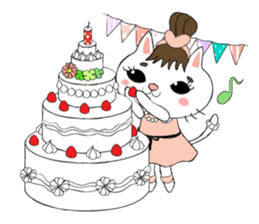 Cute and stylish cat Shirasu sticker #10165935