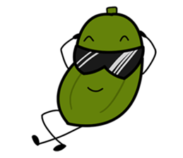 Fruits: Apple Papaya Banana Orange sticker #10166697