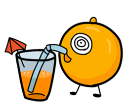 Fruits: Apple Papaya Banana Orange sticker #10166699