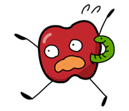 Fruits: Apple Papaya Banana Orange sticker #10166700