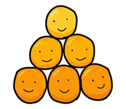 Fruits: Apple Papaya Banana Orange sticker #10166719